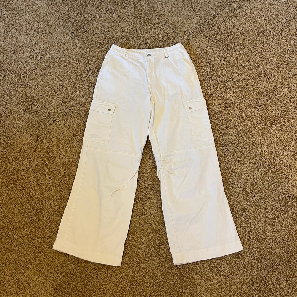 Princess Polly white cargos